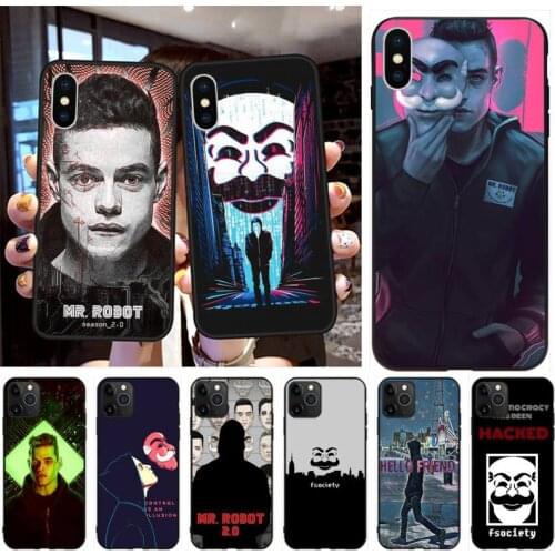 Mr Robot Fsociety Phone Case for iphone 12 pro max 11 pro XS MAX 8 7 6 6S Plus X 5S SE 2020 XR case