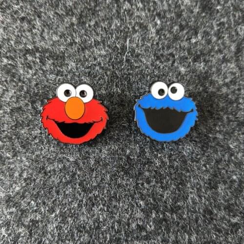 COSANER Sesame street Fashion Brooch Badges Decoration Pins Women Brooches Badge Pin Jewelry New Unisex gifts