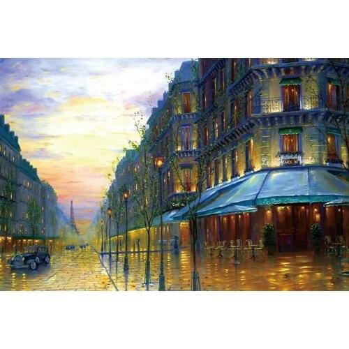 Paris street The wooden puzzle 1000 pieces ersion paper jigsaw puzzle adult childrens educational toys