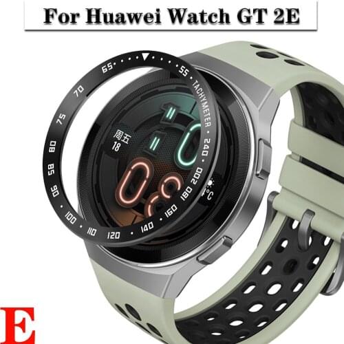 For Huawei Watch GT 2E gt2e Bezel Ring Styling Frame Case Cover Protection Stainless Steel Bezel #E（Speed scale