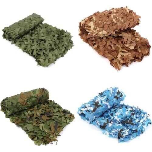 2M X 4M Military Camouflage Net Netting Sports Tent Woodlands Leaves Camo Cover for Outdoor Hunting Camping Car