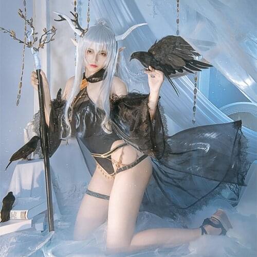 Anime Arknights Shining Cosplay Costume Swimsuit Girl Can Be An Angel At Midnight Custom-made 2021 New Style