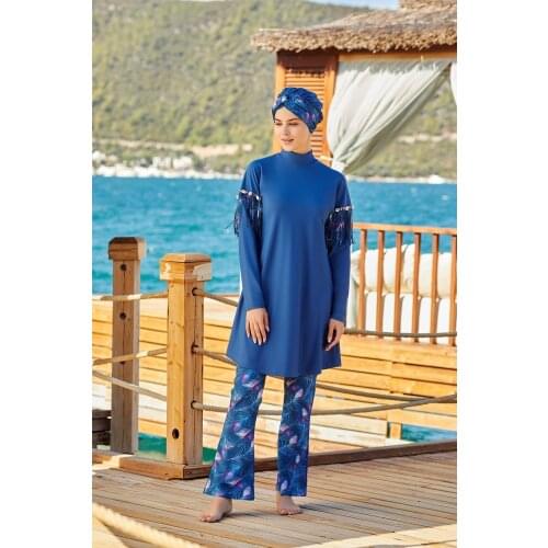 Lycra Hijab Turkish' Muslim Swimsuit Burkinis Modest Clothing Islamic Long Sleeves Hijab Full Cover Swimwears
