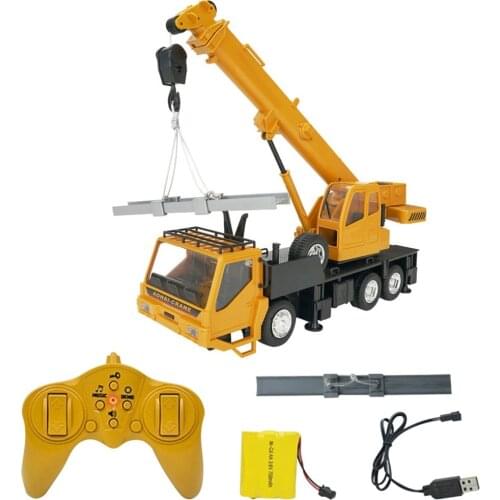 1:24 RC Hoist Crane Model Engineering Car Toys for Children Birthday Xmas Good Gift Brinquedos Remote control Freight Elevator
