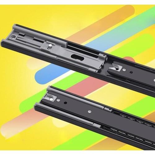 Stainless Steel drawer slide With damping drawer rail keyboard tray slides soft close drawer slides schuifdeur rails