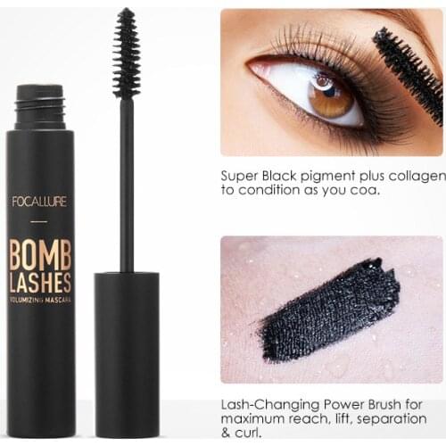New Profesional 3D negro rimel rizador con volumen maquillaje impermeable espeso alargamiento maquillaje de belleza para ojos