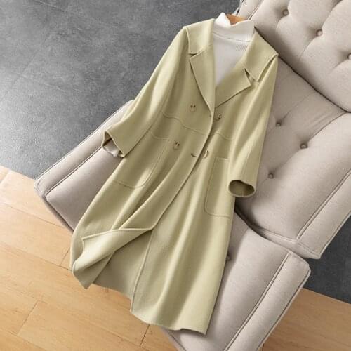 New Double Faced Cashmere Coat for Women in Autumn and Winter 2021