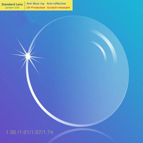 Prescription Glasses Optical Lenses Women Men 1.56 1.67 Thinner Myopia Hyperopia Astigmatism Anti Reflective Correction Lens