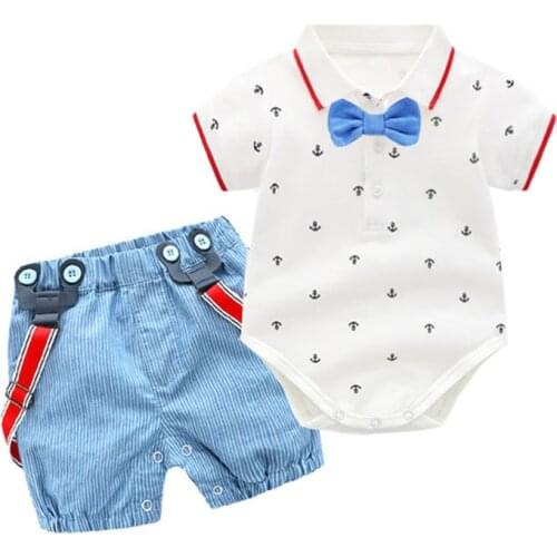 Newborn Clothes Baby Boys Children Fashion Romper Suit Printed Romper Shorts Kids Summer Outfits Infant Boy First Gift Kid Cloth
