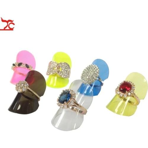 Wholesale 24pcs/lots Jewelry Display 38mm Plastic Ring Sheet Multicolor Ring Holder Earring Display Card Earring Display Card