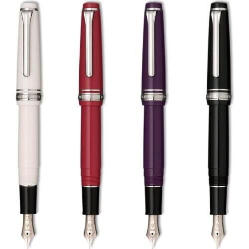 Sailor pg flat Professional Gear Gold silver1221 1222 14k fountain pen white red blue FREE shipping