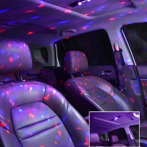 Portable Decorative Light USB Rhythm Atmosphere Lamp For Auto Ambient Lamp Multi-color Car Atmosphere Lights