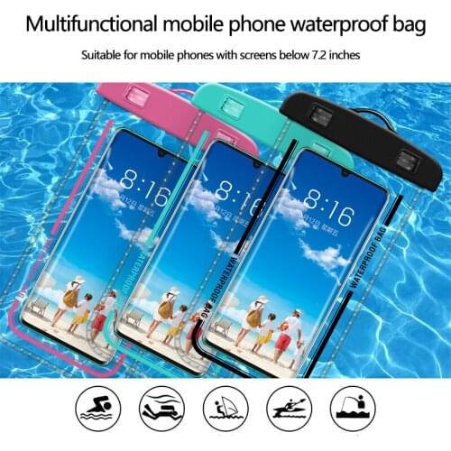 Waterproof Phone Case Water proof Bag Mobile Phone Pouch PV Cover for iPhone12Pro Xs Max XR X 8 7 Galaxy S10 Phone Swimming Bags
