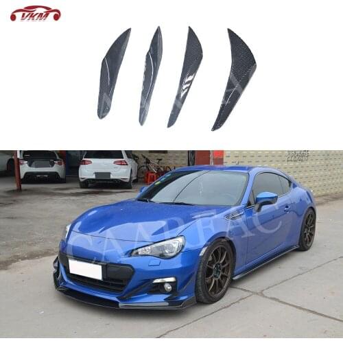 High Quality Carbon fiber Front Bumper Splitters Flaps apron For Toyota GT86 for Subaru BRZ 2014 2015 2016 Auto Decoration