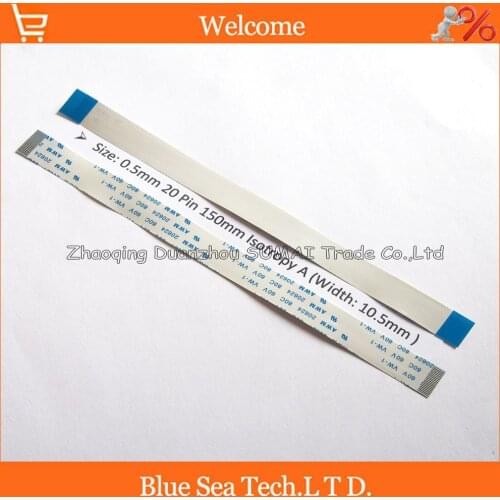 100pcs/lot FFC/FPC Flexible Flat Cable 0.5mm pitch 20pin 150mm Isotropy or Anisotropy cable,AWM 20624,80C 60V VW-1