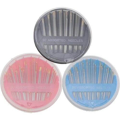 25/30 Pcs/SET Assorted Hand Sewing Needles Embroidery Mending Craft Quilt Case New Chic Needles