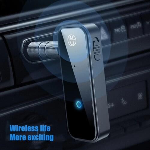 Wireless Bluetooth 5.0 Music Receiver Audio 3.5mm Streaming Auto Transmitter Receiver Headphone AUX Adapter Mic Handfree Car PC