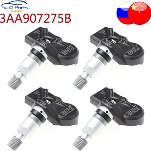 4pcs Tyre Pressure Sensor 3AA907275 FOR 2008-2018 VOLKSWAGEN PASSAT CC TPMS Sensor Tire Air Pressure Sensor 3AA907275B