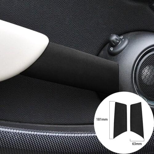 For BMW MINI R55 R56 2007-2013 Alcantara Suede Wrap Car Door Handles Panel Strip Cover Car Trim Stickers Internal Accessories