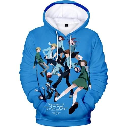 Newest Hot3D Anime Digimon Hoodies for Teen Girls Sweatshirts Fashion Long Sleeve 3D Autumn Winter Oversized Childrens Clothing