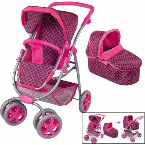 Toys Baby Stroller For Girls Children Pretend Play Toys Furniture Trolley Baby Dollhouse Stroller Baby Pram for Kids Baby Gifts