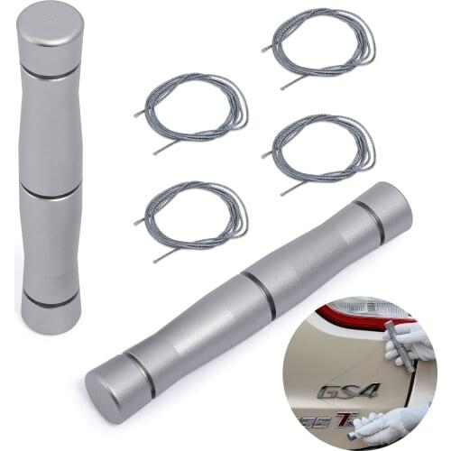 FOSHIO Car Emblem Sticker Remover with 4pcs Knifeless PE Line Vehicle Logo Label Peeling Tool Vinyl Film Covering Auto Accessory