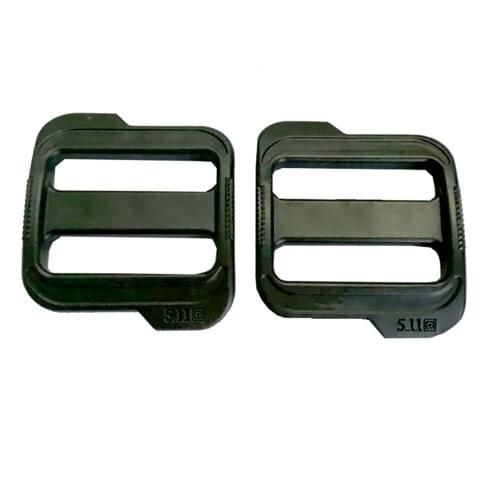 10pcs/Lot Plastic POM Black Adjustable Big Buckle Camping Carabiner Tri Glide Slider Buckles For Backpack Straps Webbing