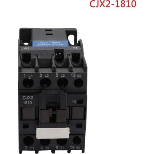 AC Contactor CJX2-1810 for Electric Oven Alternating Current Contactor 3 Pole 1NO 110V/220V/380V 18A Normal Open