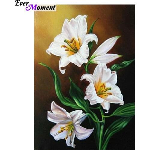 DIY 5d Diamond Embroidery lily Flower Diamond Painting Cross Stitch Kit Home Decor Rhinestone Full Diamond Floral ASF449