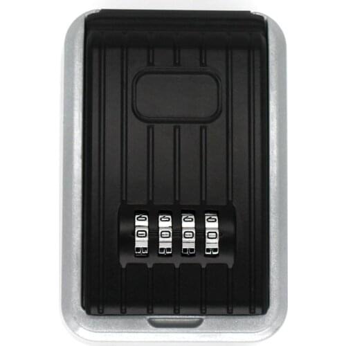 Wall Mount Key Organizer Storage Box Security Keyed Door Lock With 4 Digit Combination Password Secret Safe