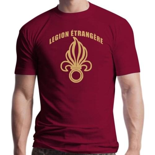 New MenS T-Shirt Military J591 French Foreign Legion Etrangere Granata Sette Fiamme Women Tshirt