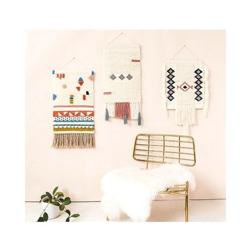 New Tassels Wall Hanging Handcraft Tapestry Macrame Home Decor Retro Nordic Kids Craft Handcrafted Girls Room Baby Indian Decor