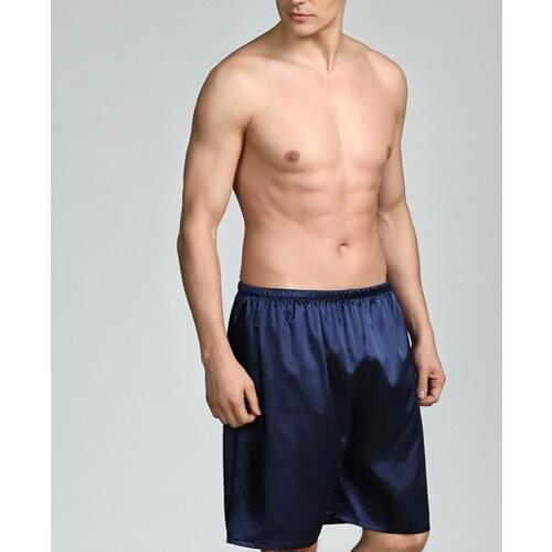 Sleep Bottoms Solid Pijama Shorts Men 2021 New Summer Stain Pyjama Homme Sleepwear Large Size Loose Pajama Shorts M-5XL Comfort