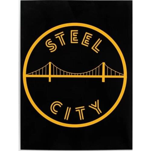 Canvas HD Printed Poster Pittsburgh Steel Home Decor Painting City Bridge Wall Art Print Picture For Living Room Modular Framed