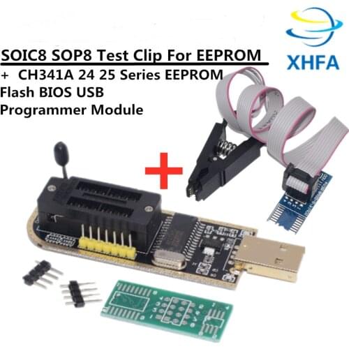 10pcs Smart Electronics CH340 CH340G CH341 CH341A 24 25 Series EEPROM Flash BIOS USB Programmer with Software & Driver