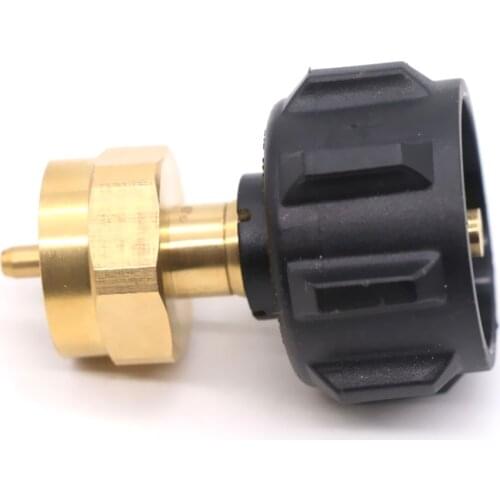 QCC1 to POL One Pound Gas Cylinder Inflation Adapter With Over-Current Protection Brass Interface Accessories