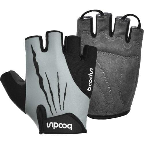 Sport Gloves Anti-skid Cycling Half Finger Gloves Shock Absorbing Padded Weight Lifting Gloves Outdoor Breathable MTB Gloves