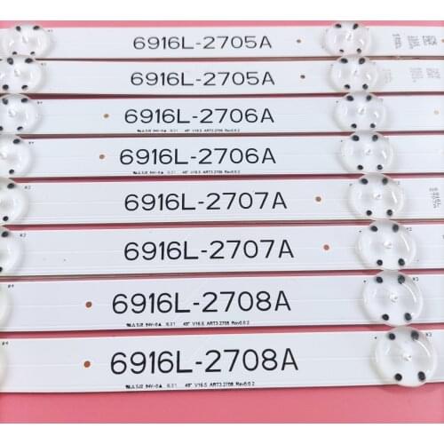 8 PCS/set LED backlight strip for LG 49LJ58300W 49UH603V 49UH620V 49LW340C 49LW340H 49LF5400 49LF5100 49LX300C 49LW55S 49LW541H