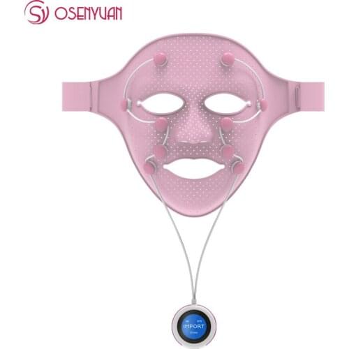 LED Light Photon Therapy Face Mask Massager Acupoint Vibration Controller Anti Wrinkles Skincare Beauty Instrument
