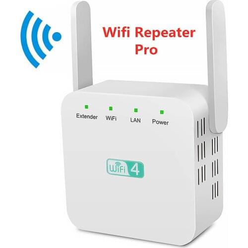 300M Wifi Repeater 2.4G Wifi Extender Signal Amplifier Dual Antenna Design Wireless Signal Booster