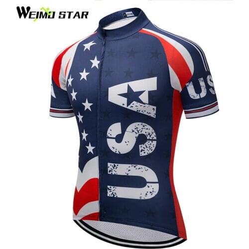 Weimostar USA Profession Team Cycling Jersey Top Men Breathable Bicycle Cycling Clothing mtb Bike Jersey Shirt Ropa Ciclismo