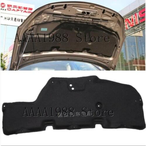 For Nissan Sentra Sylphy 2006-2011 Car Heat Sound Insulation Cotton Front Hood Engine Firewall Mat Pad Cover Noise Deadener