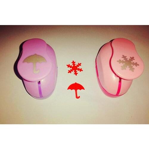 2pcs(2.5cm) snowflower and umbrella shape craft punch set Punch Scrapbooking school Paper Puncher eva hole punch free shipping