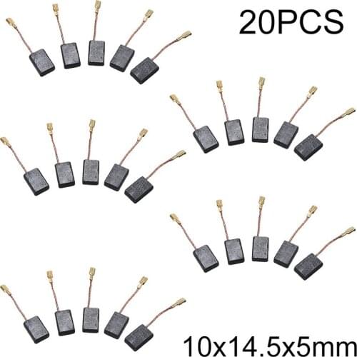 20pcs Power Tool Carbon Brush Electric Hammer Angle Grinder Graphite Brush Replacement Set