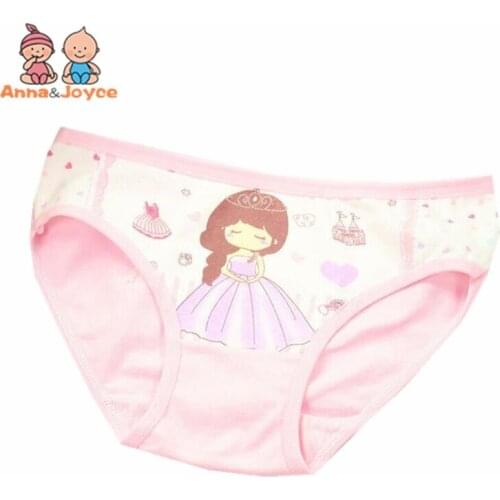 4pcs/set Childrens Briefs Cartoon Princess Cotton Baby Girl Underwear Kids Pants Infantis Panties2-10Years