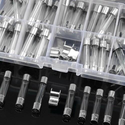 60pcs/box fine fuse set glass fuse 5A-35A various glass fuse 6x32mm