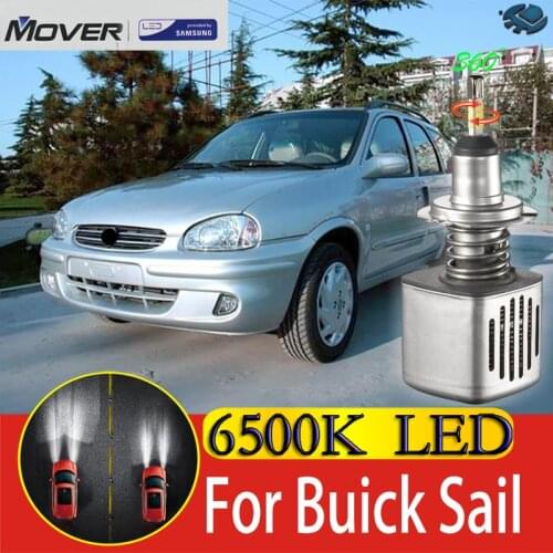 Car Headlight Bulbs LED Provided By SAMSUNG For Buick Sail LED Car 6500K White Light Auto Headlight 2X