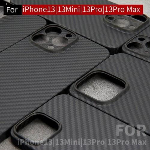 Real Carbon Fibre Material Case For iPhone 13 Pro Max Case For iPhone 13 Mini Case