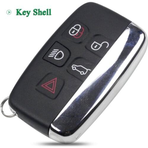 Bilchave 5 Buttons For Jaguar XE XFL XJ XJL XF C-X16 V12 Guitar F X Typ Fob Remote Smart Case Key Shell Case