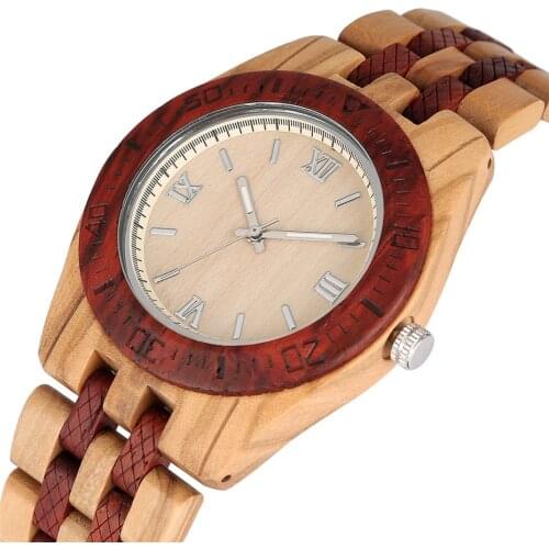 Wood Watch Quartz Men Watches Engraving Arabic Numerals Surface New Fashion 2019 Mens Wooden Bangle Clock Lightweight Hot Gifts